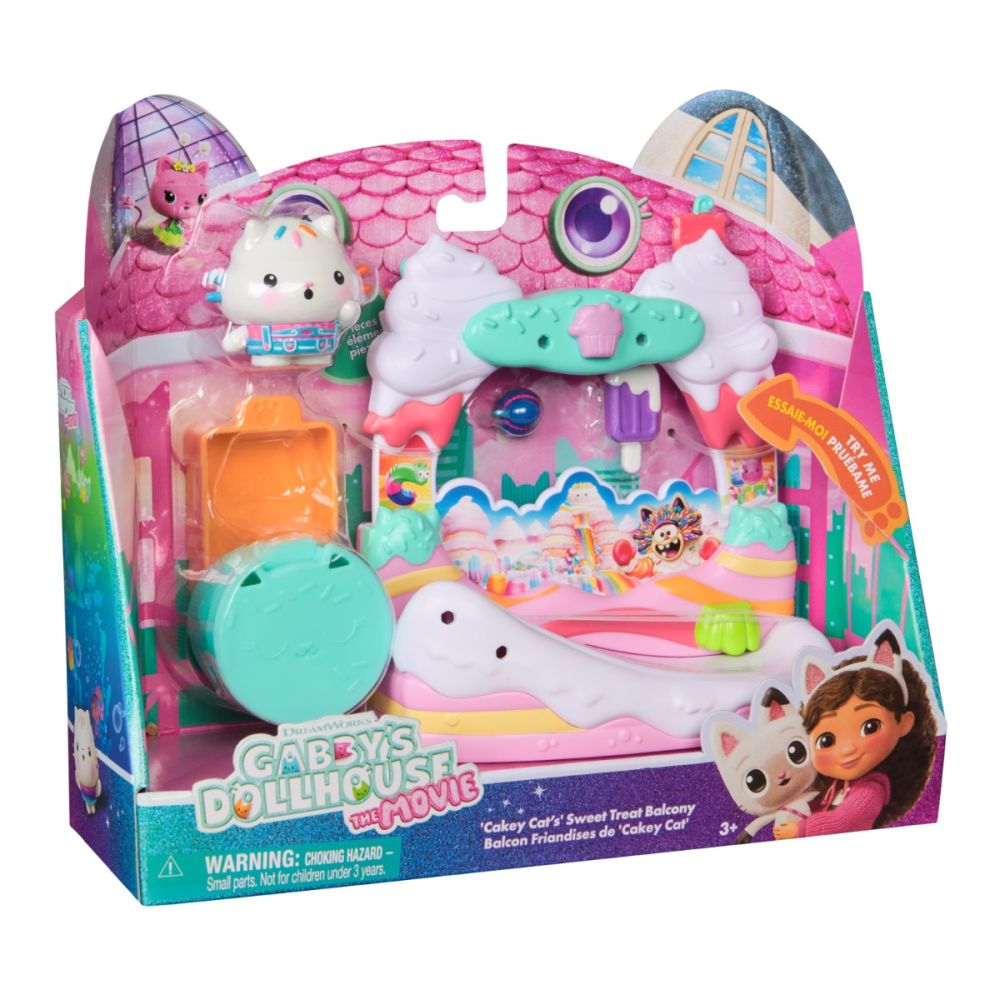 Set de joaca cu figurine, Gabbys Dollhouse, Cakey Cats Sweet Treat Balcony, 20152985