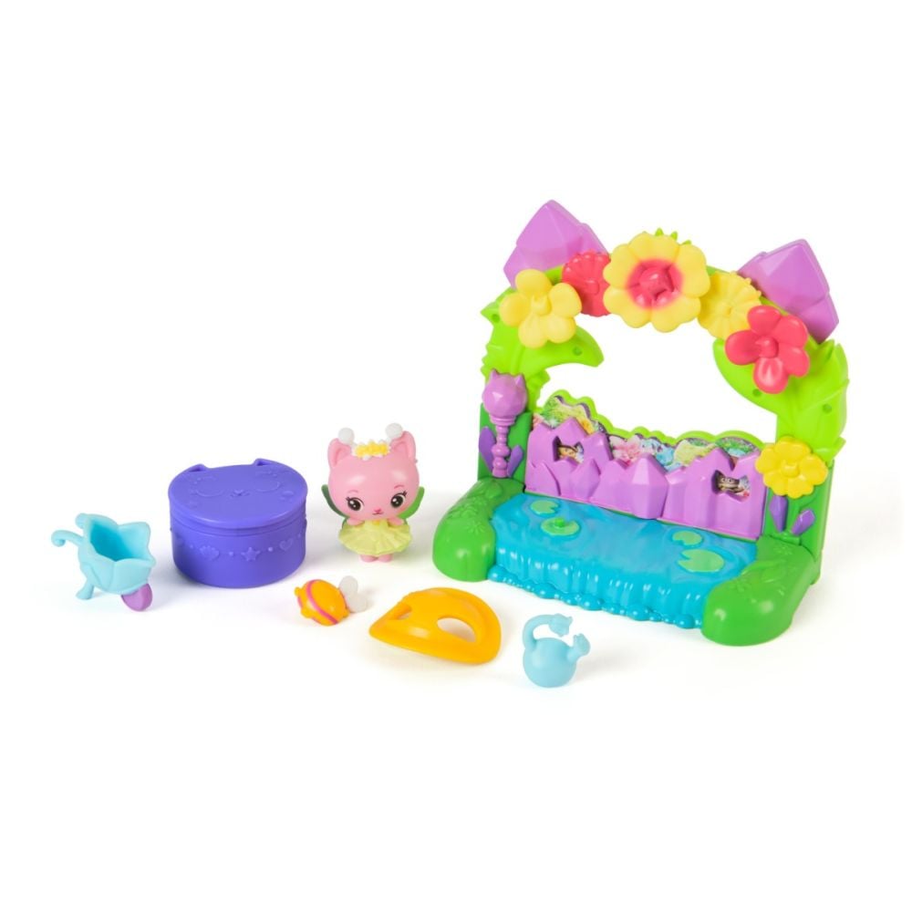 Set de joaca cu figurine, Gabbys Dollhouse, Queen Kitty Fairys Garden Balcony, 20152986
