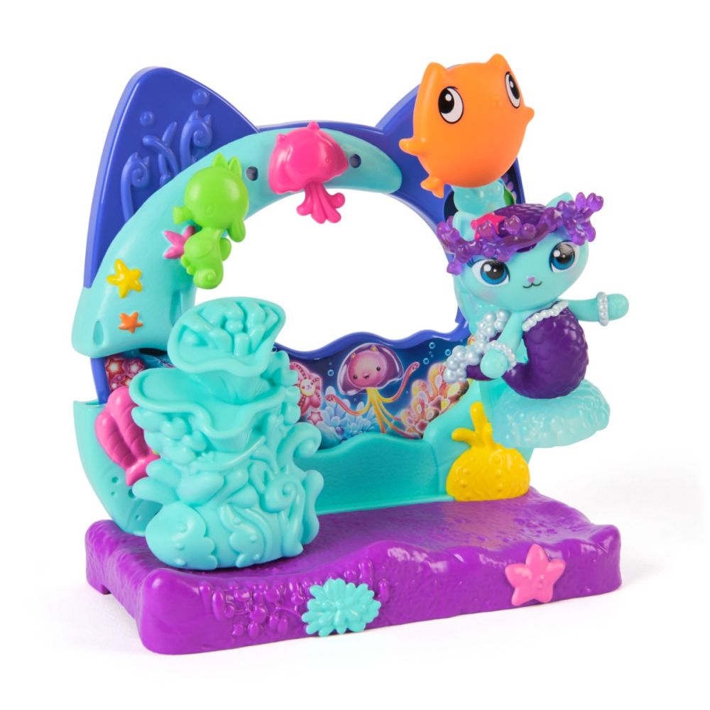 Set de joaca cu figurine, Gabbys Dollhouse, MerCats Aquarium Balcony, 20152984