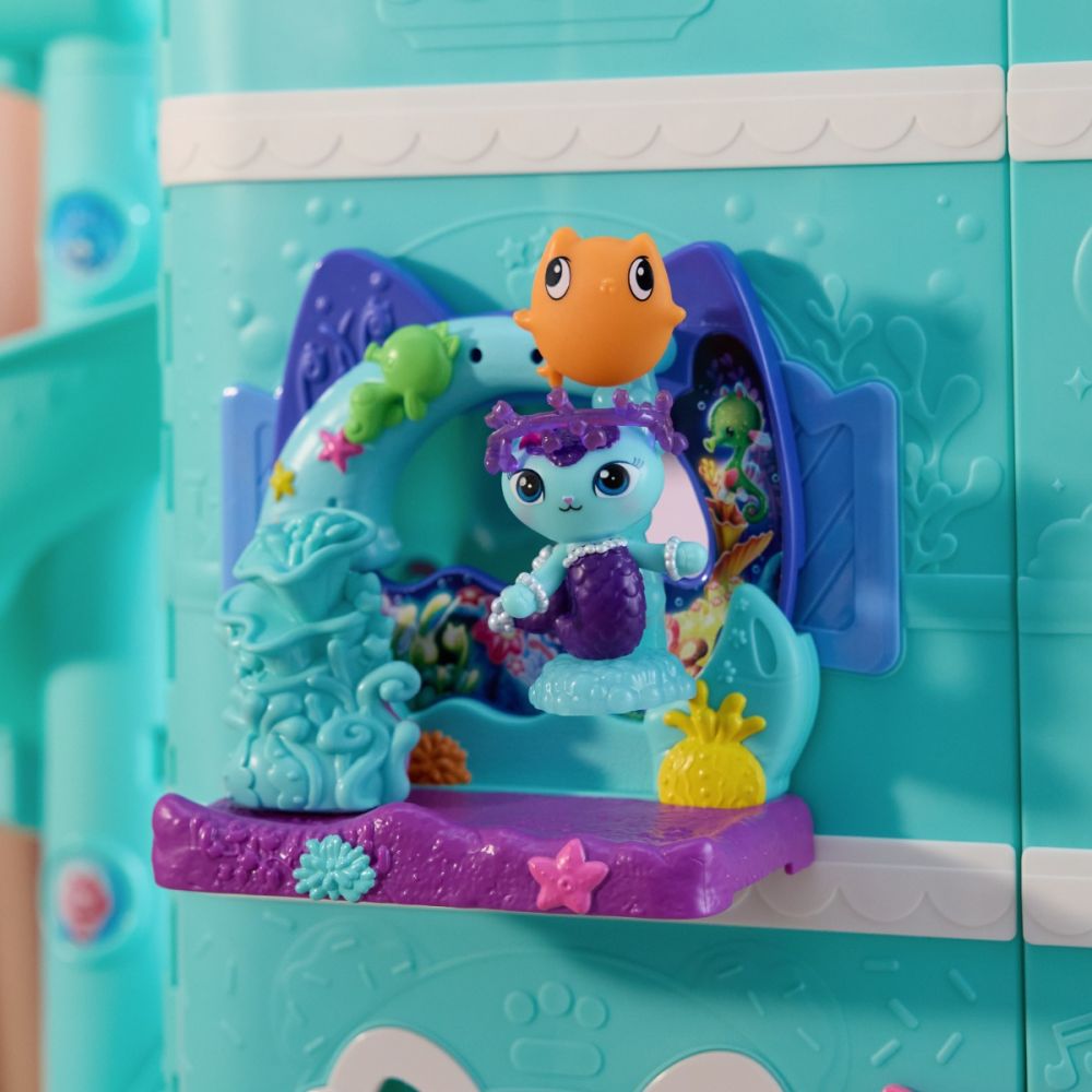 Set de joaca cu figurine, Gabbys Dollhouse, MerCats Aquarium Balcony, 20152984