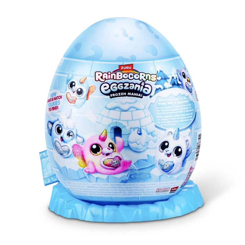 Jucarie de plus surpriza, Rainbocorns, Eggzania Frozen Mania