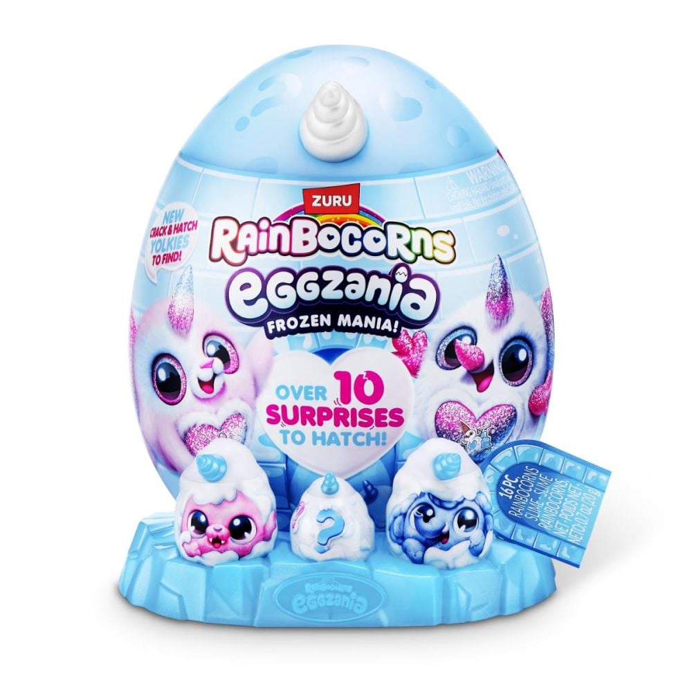 Jucarie de plus surpriza, Rainbocorns, Eggzania Frozen Mania