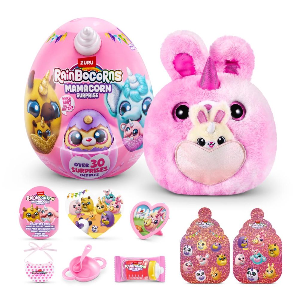 Jucarie de plus surpriza, Rainbocorns, Mamacorn, 30 surprize