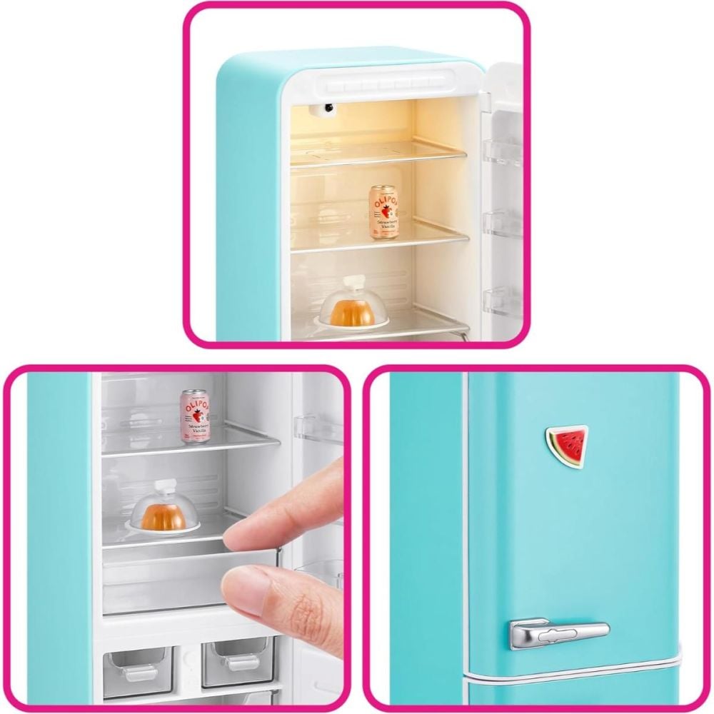 Set de joaca, Mini Brands, 5 Surprise, Mini Frigider