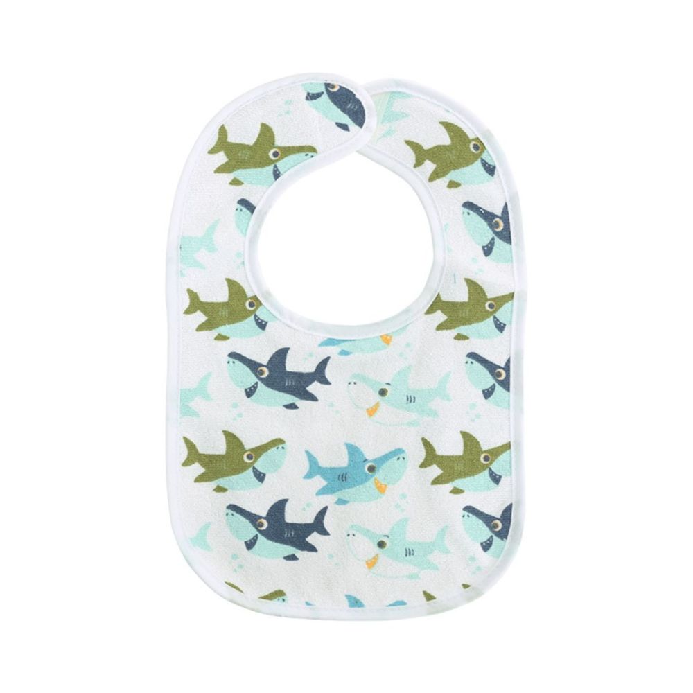 Set 7 bavete, Lorelli, bumbac si peva, 30 x 19 cm, inchidere cu banda velcro