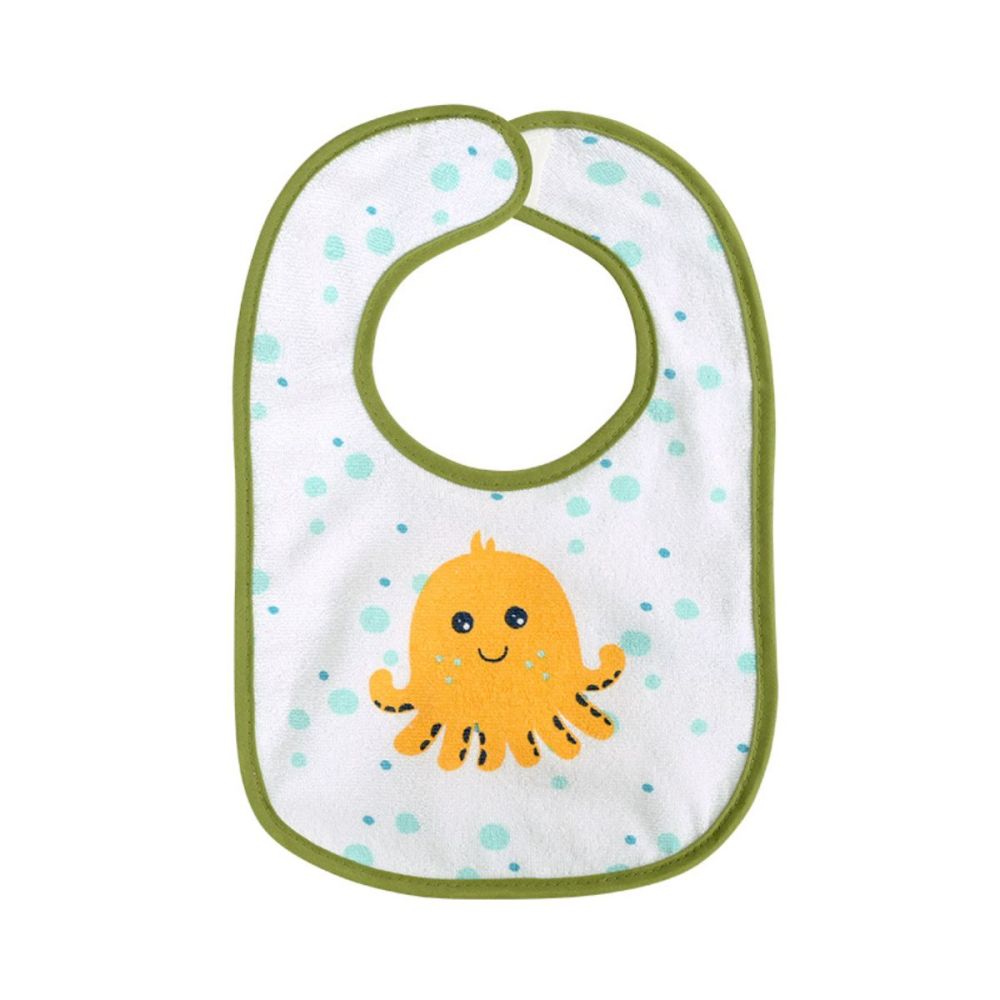 Set 7 bavete, Lorelli, bumbac si peva, 30 x 19 cm, inchidere cu banda velcro