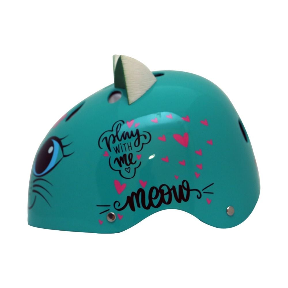 Casca de protectie, Street Jam, Kitty Cat, Marimea S, Verde