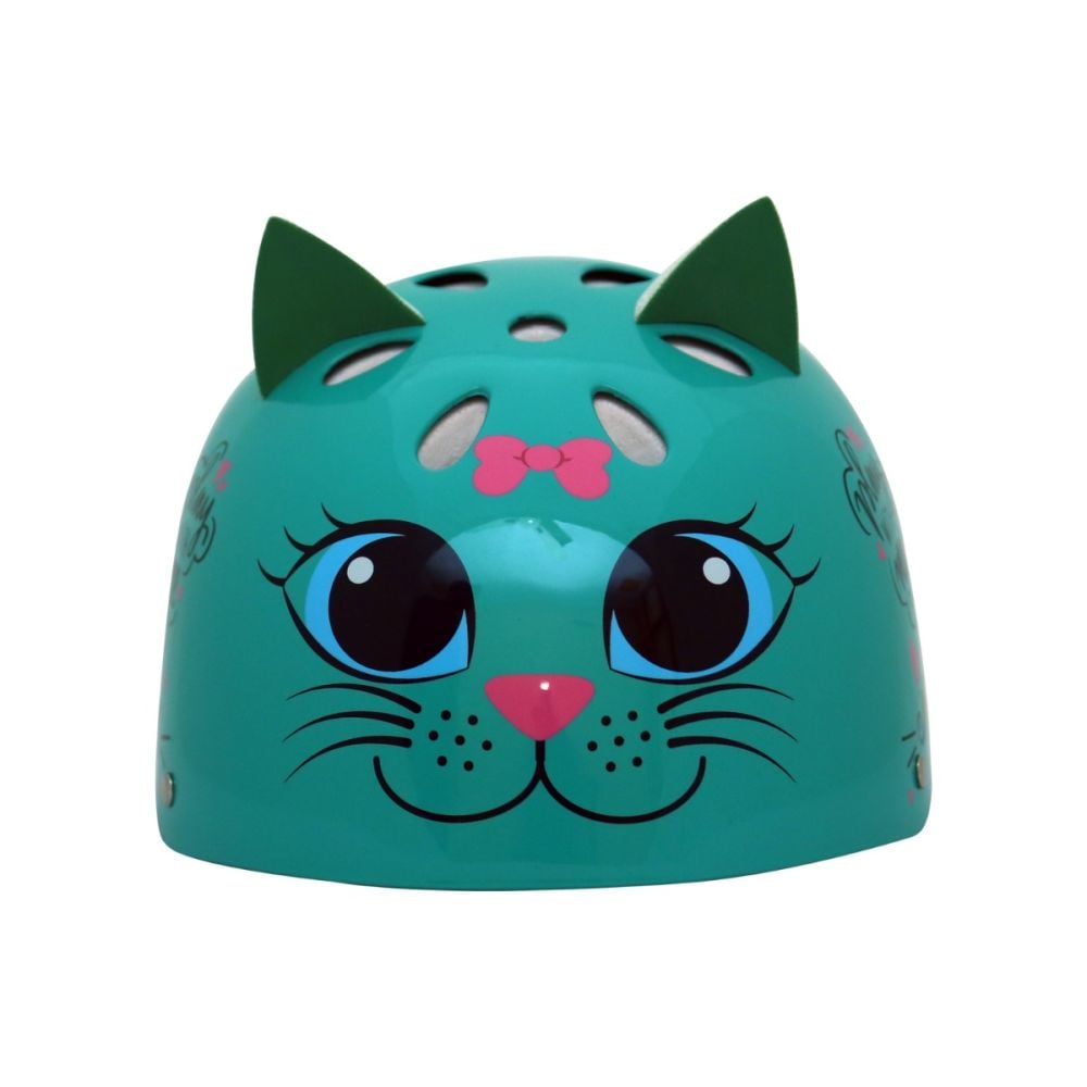 Casca de protectie, Street Jam, Kitty Cat, Marimea S, Verde