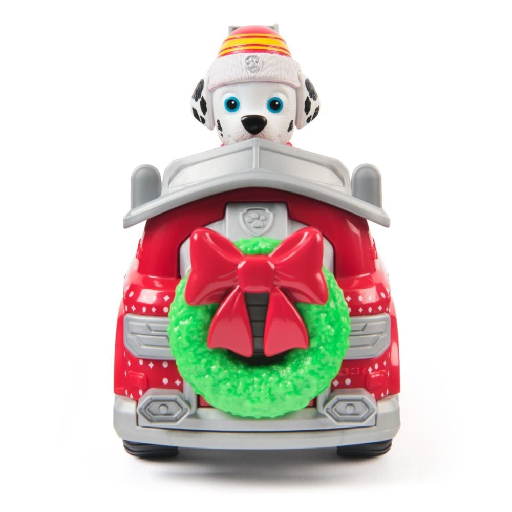 Masina cu figurina, Paw Patrol, Marshall Holiday Fire Truck, 20153732