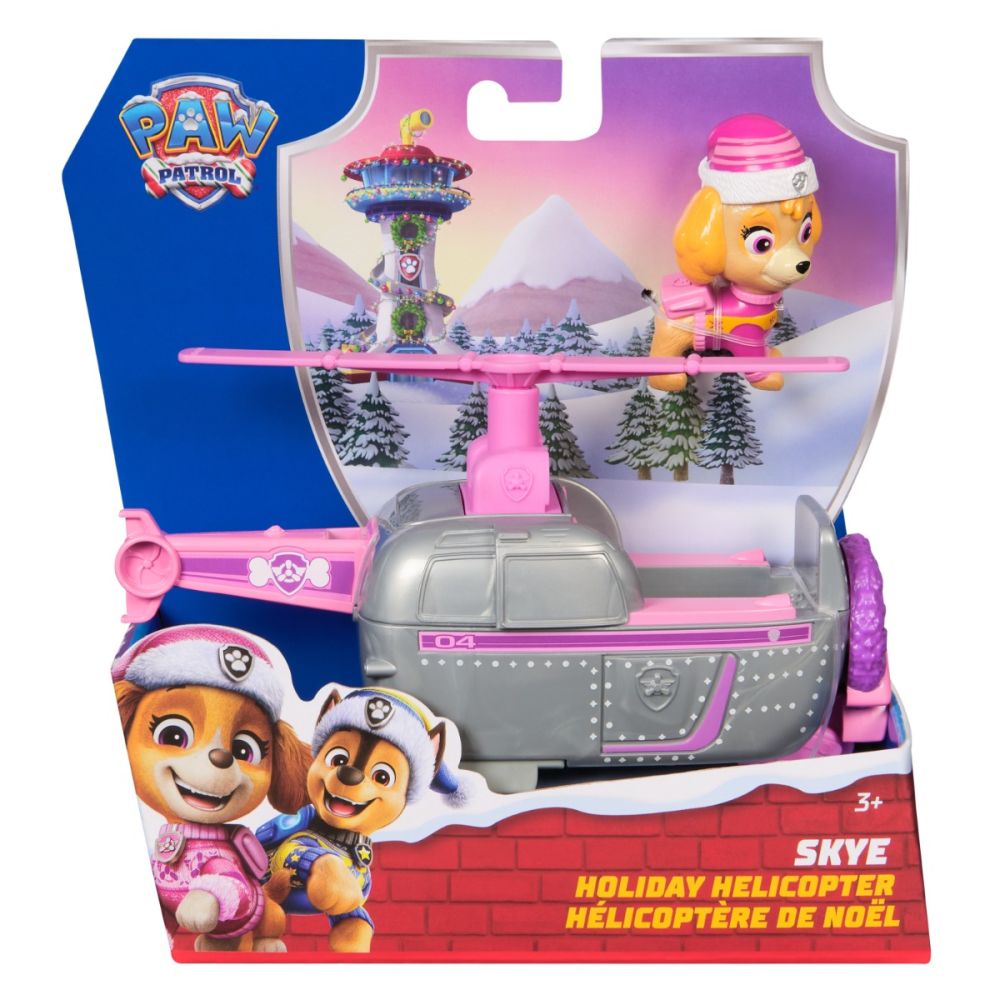 Elicopter cu figurina, Paw Patrol, Skye Holiday, 20153733