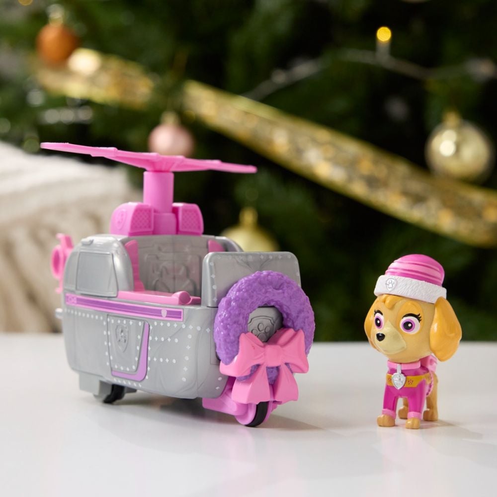 Elicopter cu figurina, Paw Patrol, Skye Holiday, 20153733