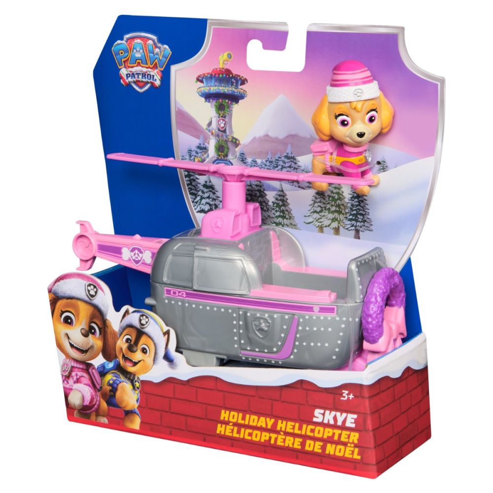 Elicopter cu figurina, Paw Patrol, Skye Holiday, 20153733