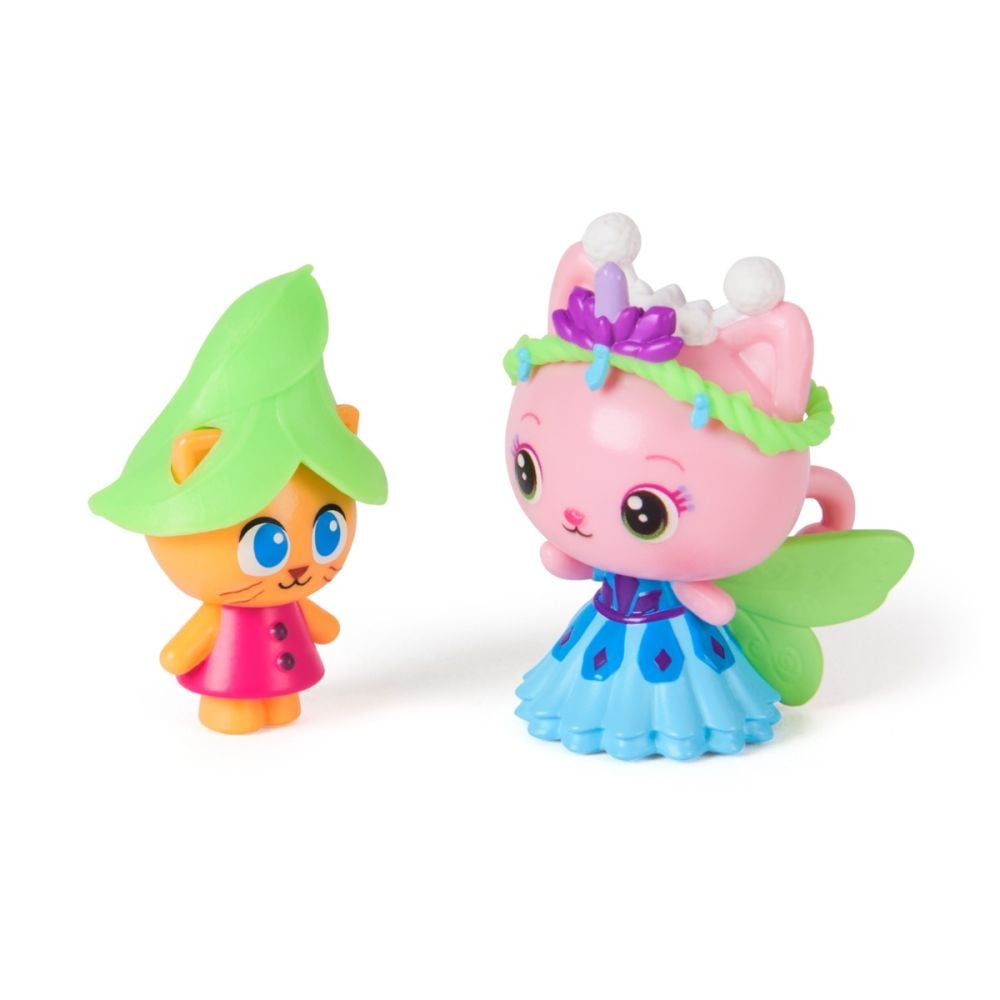 Set 2 figurine, Gabbys Dollhouse, Queen Kitty Fairy and Kitty Gnome, 6074330