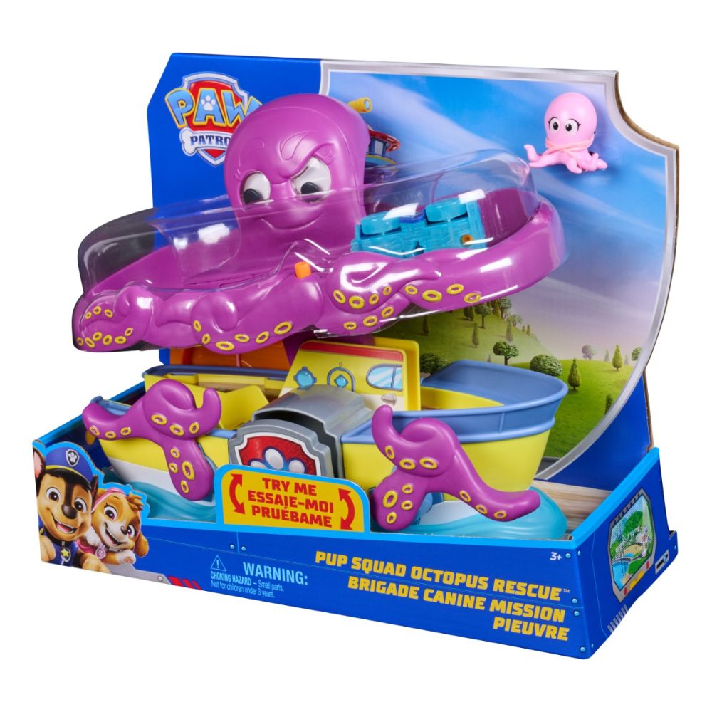 Set de joaca cu figurine, Paw Patrol, Pup Squad Octopus Rescue, 6074392