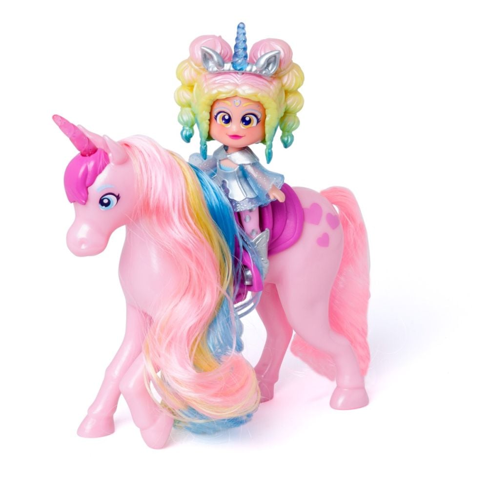 Set de joaca cu papusa Kookyloos, Iris si Rainbow Unicorn