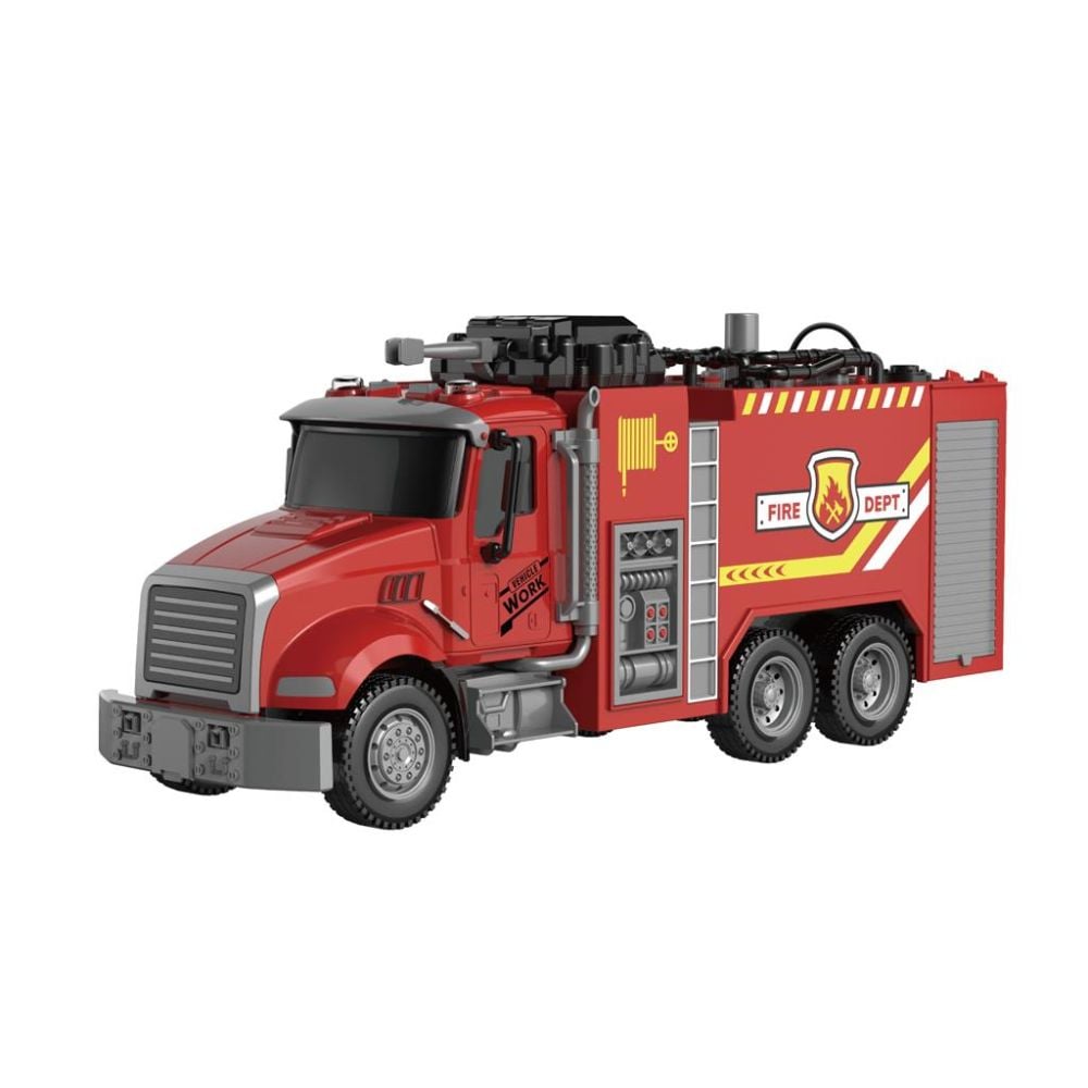 Camion de pompieri cu lumini si sunete, Luna Toys, City Truck