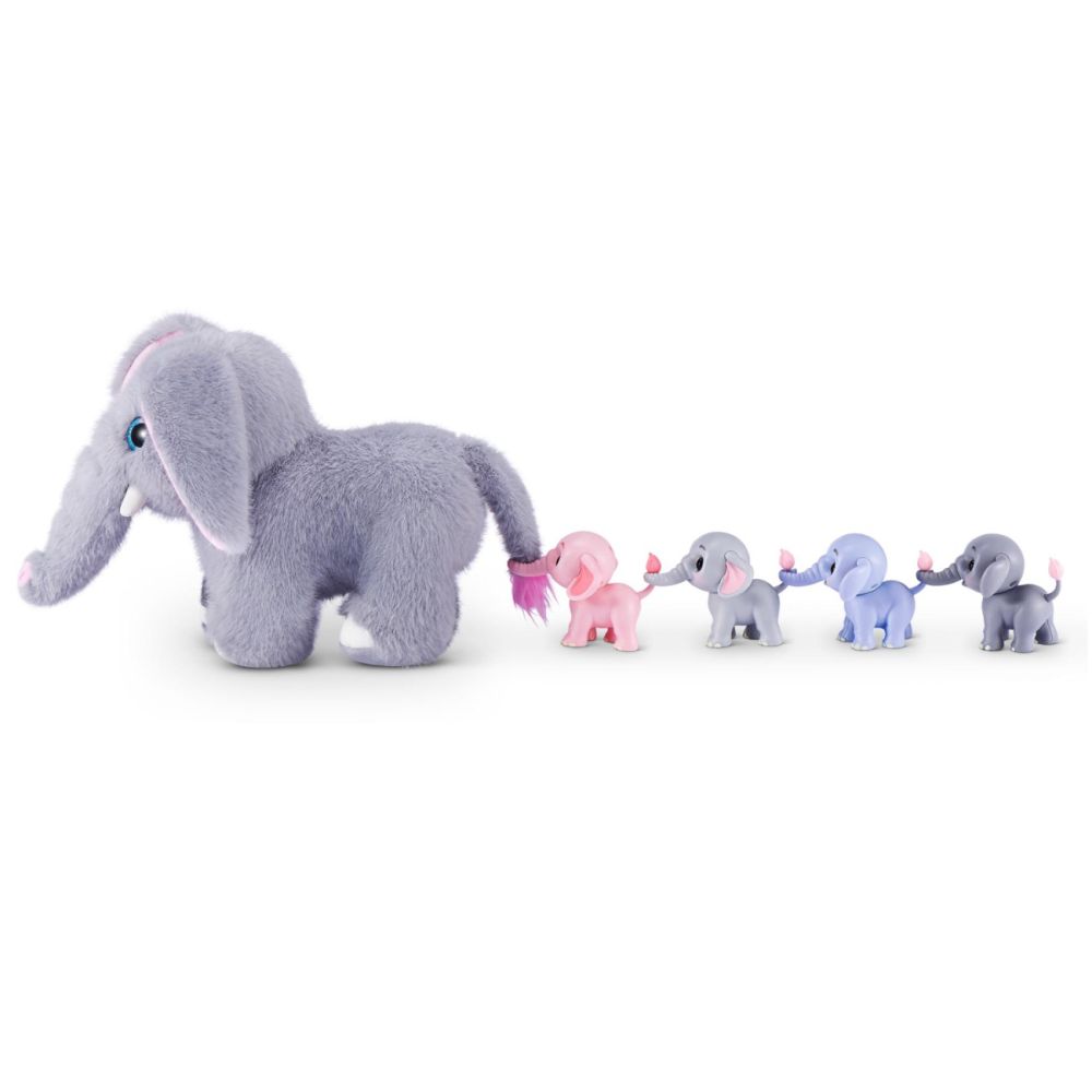 Set de joaca interactiv, Pets Alive, Mama Elefant si Puii sai