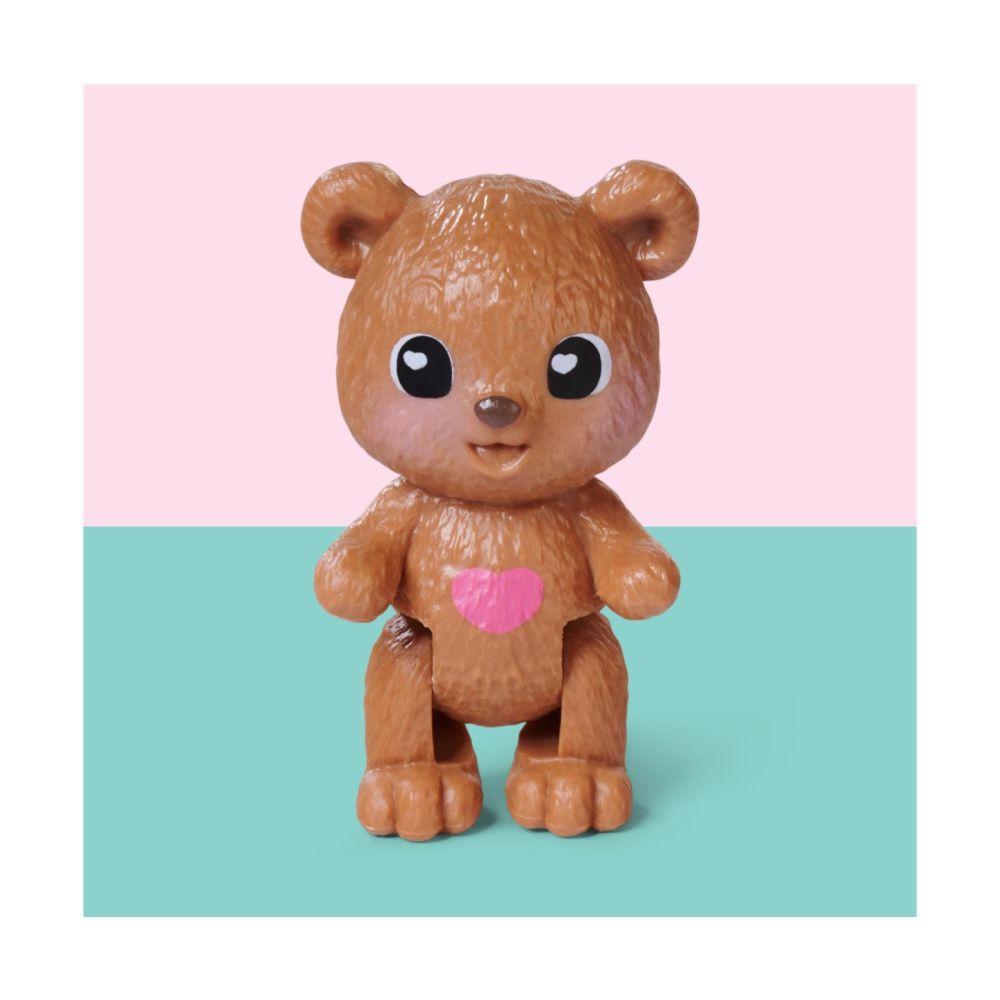 Papusa cu jacheta pufoasa si ursulet, Evi Love, Teddy