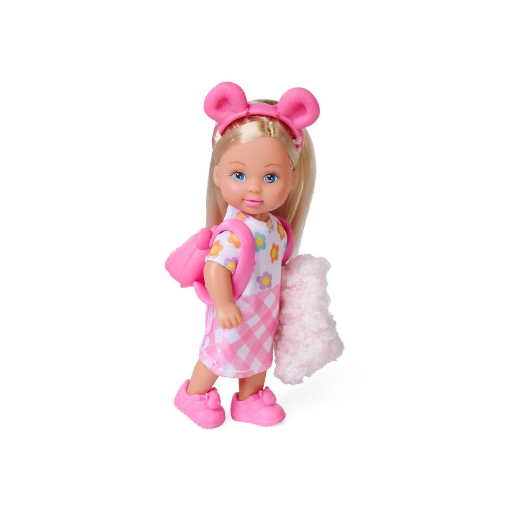 Papusa cu jacheta pufoasa si ursulet, Evi Love, Teddy