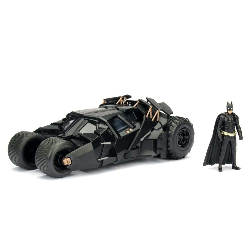 Masina din metal si figurina, Jada, Batman si Batmobil The Dark Night, 1:24