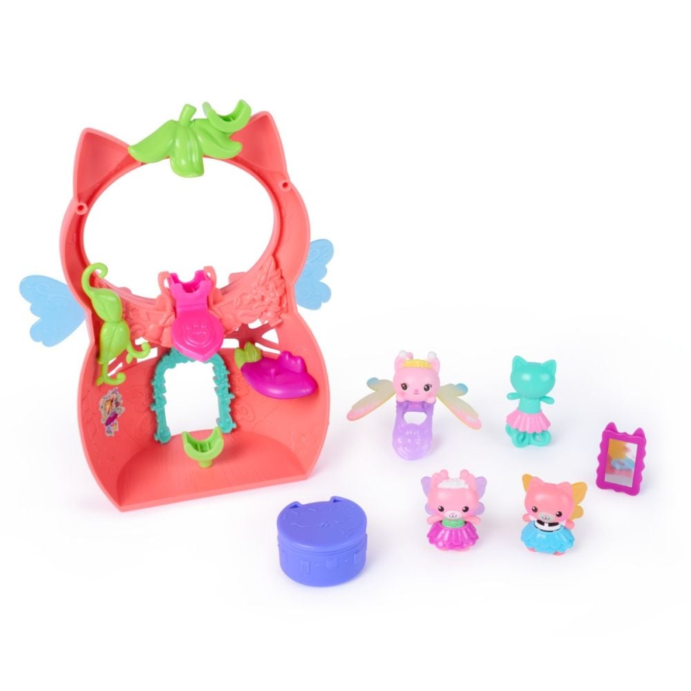 Set de joaca cu figurine, Gabbys Dollhouse Fairylandia, Kitty Fairys Flutter-riffic, 6075567