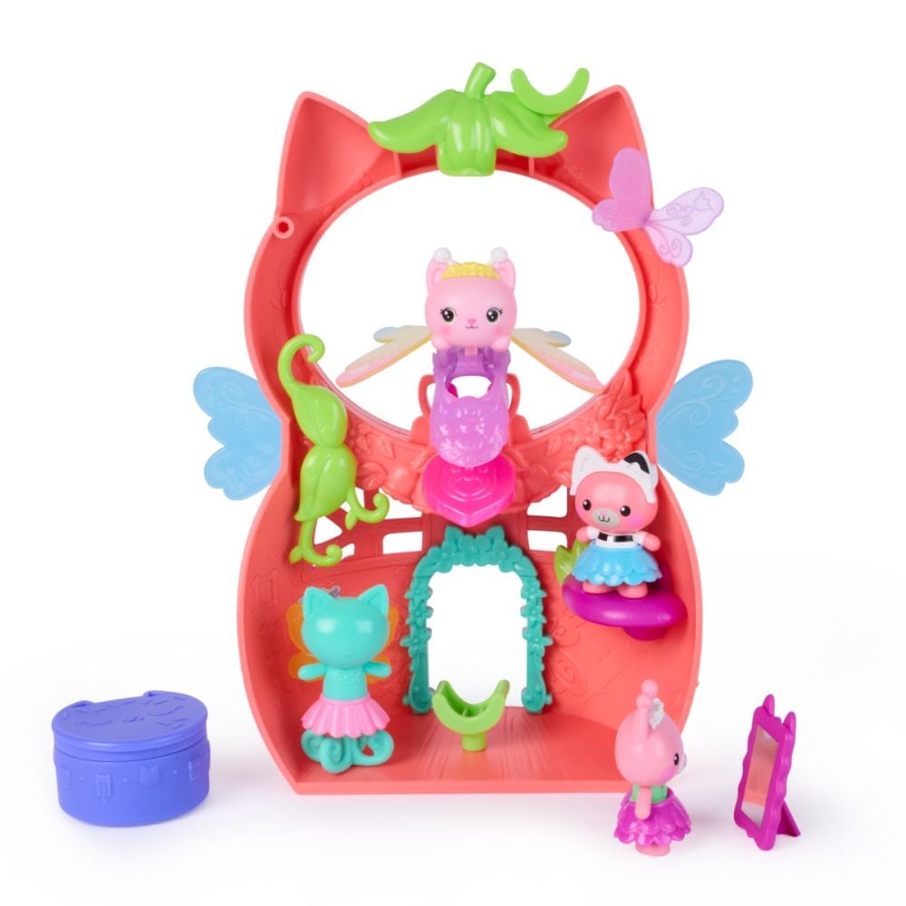 Set de joaca cu figurine, Gabbys Dollhouse Fairylandia, Kitty Fairys Flutter-riffic, 6075567
