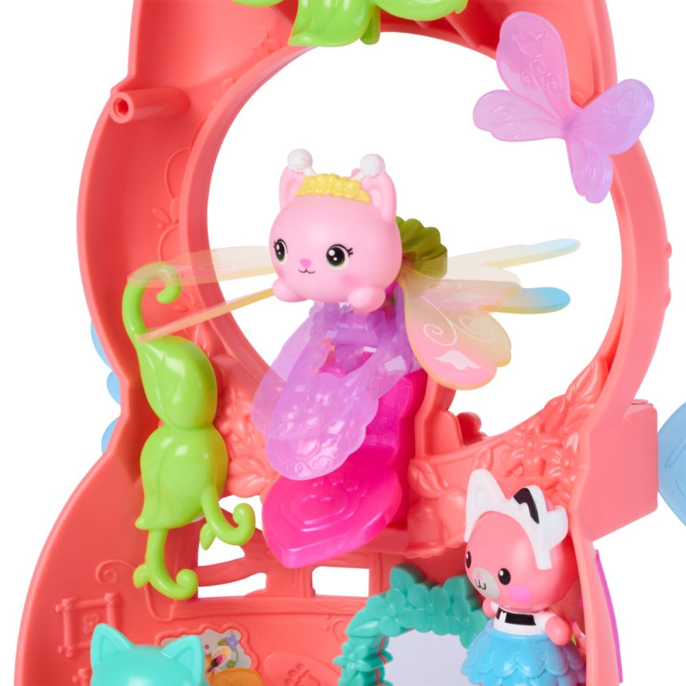 Set de joaca cu figurine, Gabbys Dollhouse Fairylandia, Kitty Fairys Flutter-riffic, 6075567