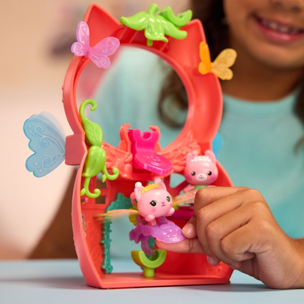 Set de joaca cu figurine, Gabbys Dollhouse Fairylandia, Kitty Fairys Flutter-riffic, 6075567