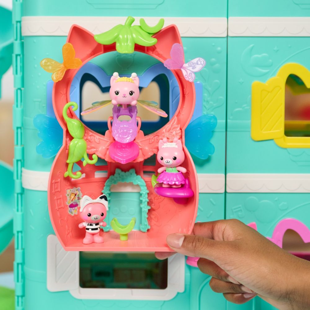 Set de joaca cu figurine, Gabbys Dollhouse Fairylandia, Kitty Fairys Flutter-riffic, 6075567