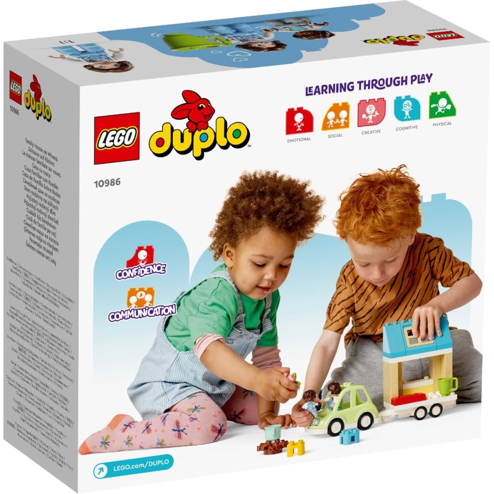 LEGO® DUPLO® Town - Casa de familie pe roti (10986)