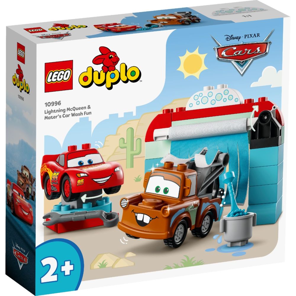 LEGO® DUPLO® - Masini de la Disney si Pixar distractie la spalatorie cu Fulger Mcqueen si Bucsa (10996)