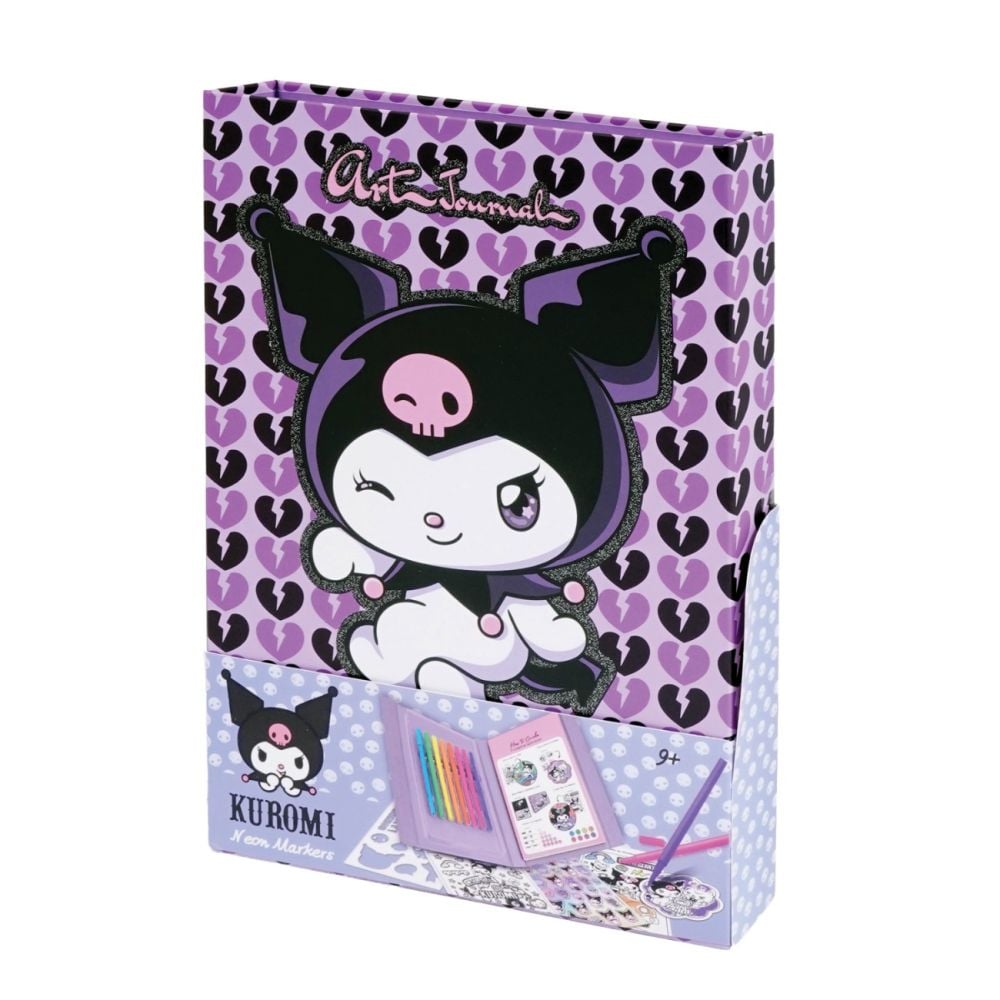 Set jurnal si markere neon, Happi Hobbi, Kuromi