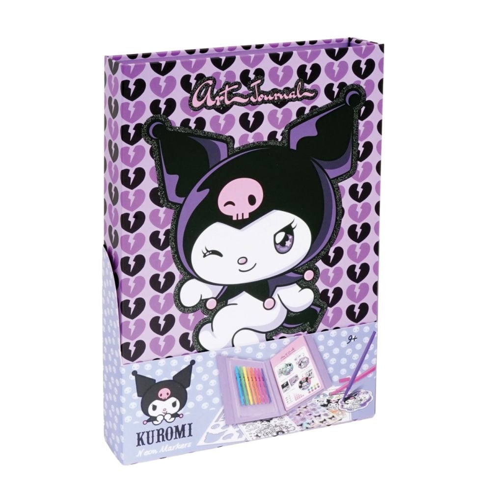 Set jurnal si markere neon, Happi Hobbi, Kuromi