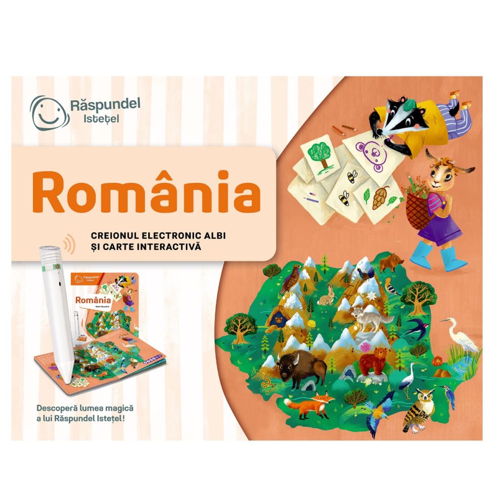 Carte interactiva si creion, Raspundel Istetel, Romania
