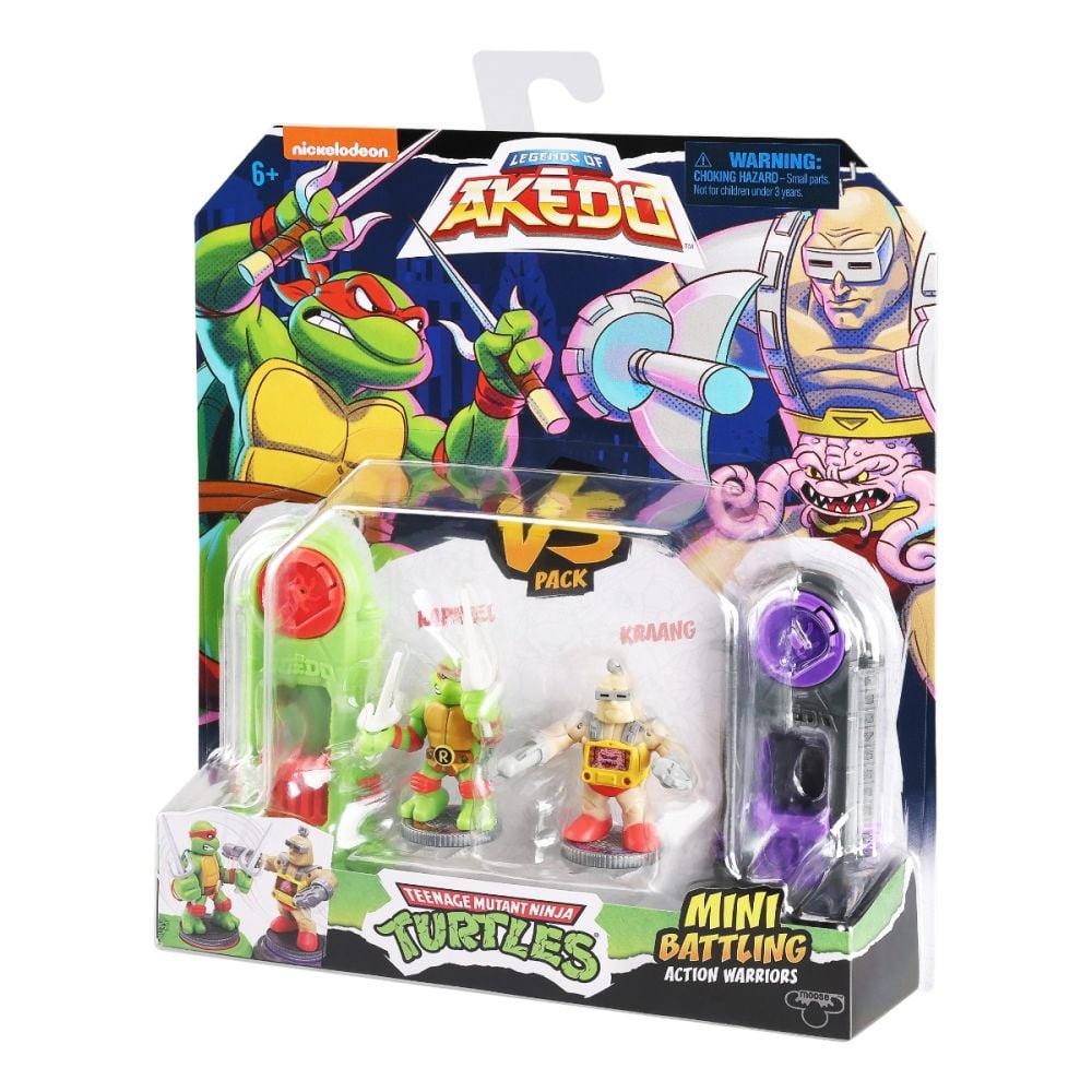 Set 2 figurine Testoasele Ninja, Akedo, Raphael Vs Kraang, S1