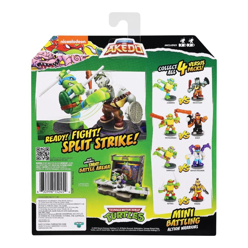 Set 2 figurine Testoasele Ninja, Akedo, Raphael Vs Kraang, S1 | Noriel