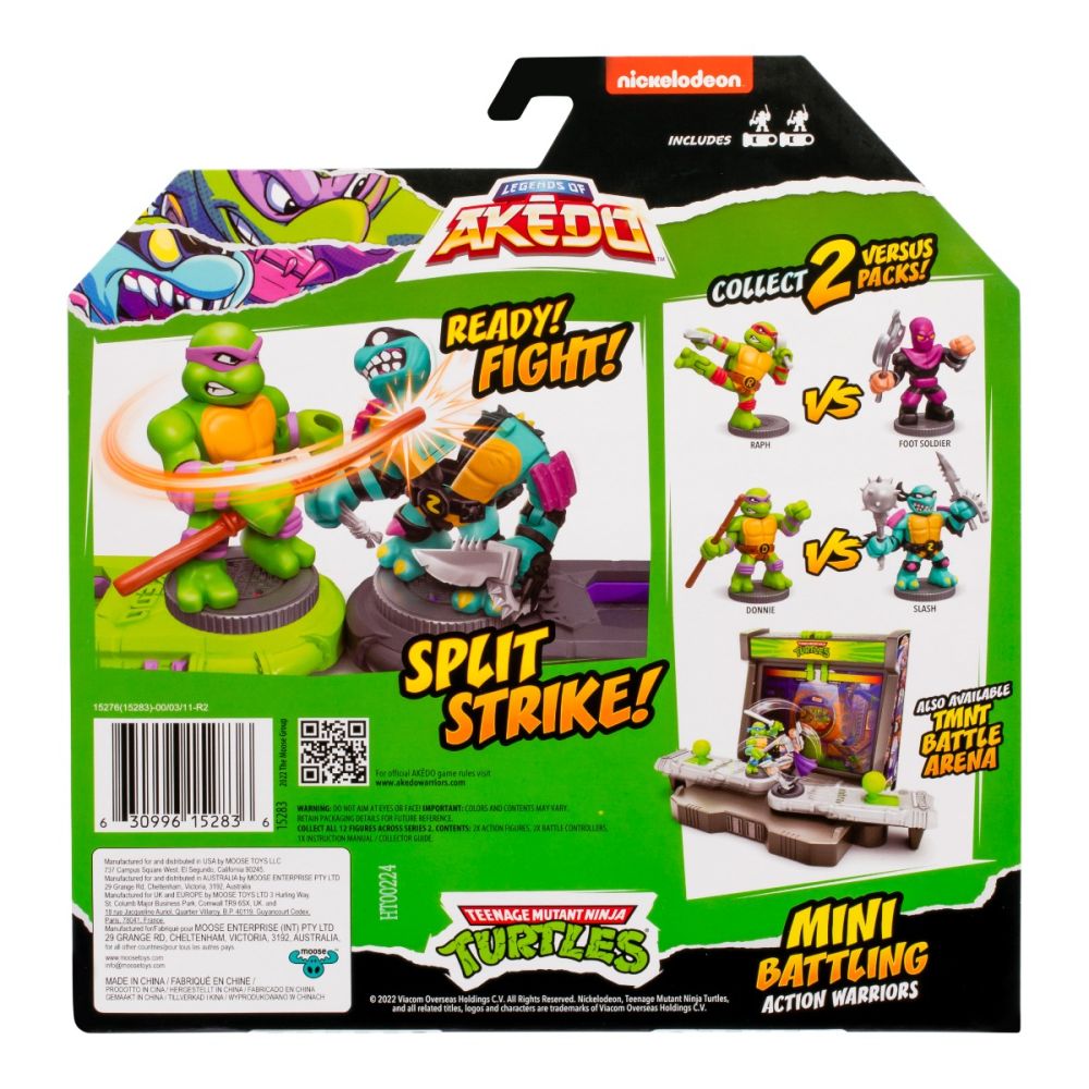 Set 2 figurine, Akedo, Testoasele Ninja, Donnie Vs Slash, S3 | Noriel