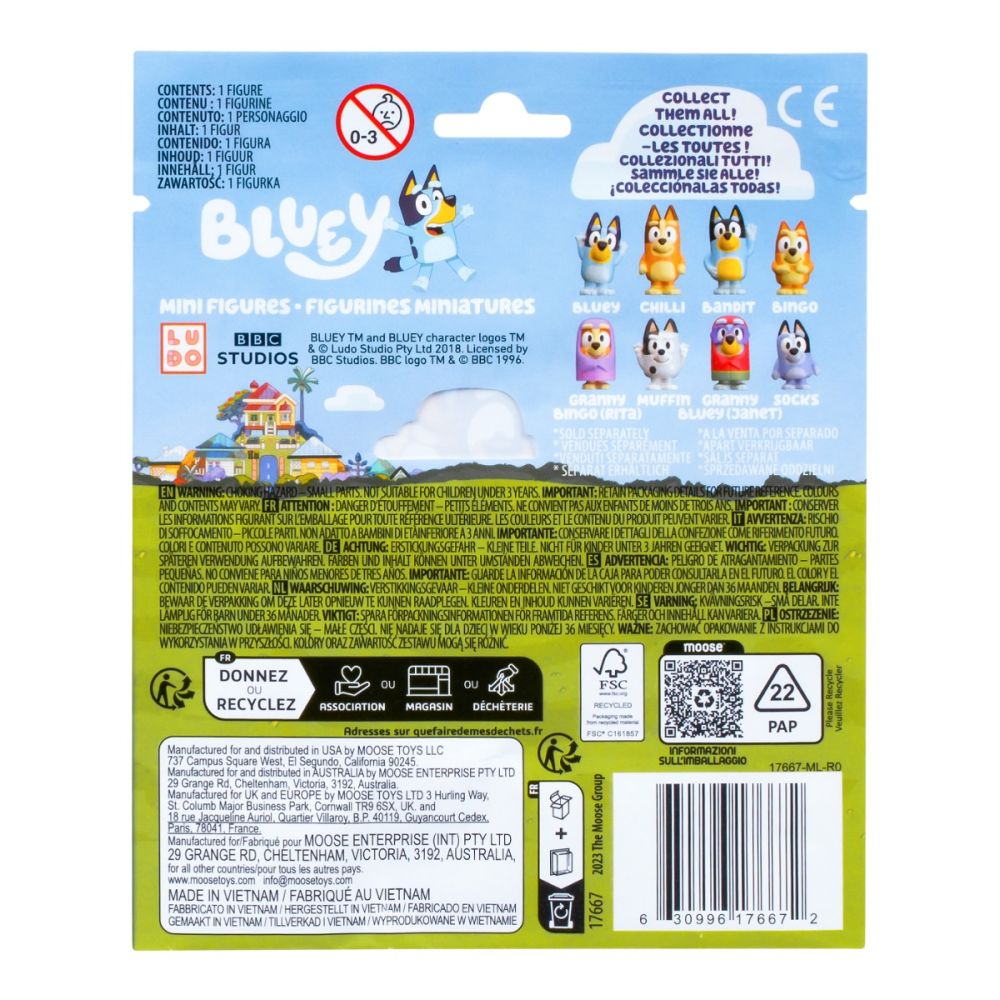  Set mini figurina surpriza, Bluey