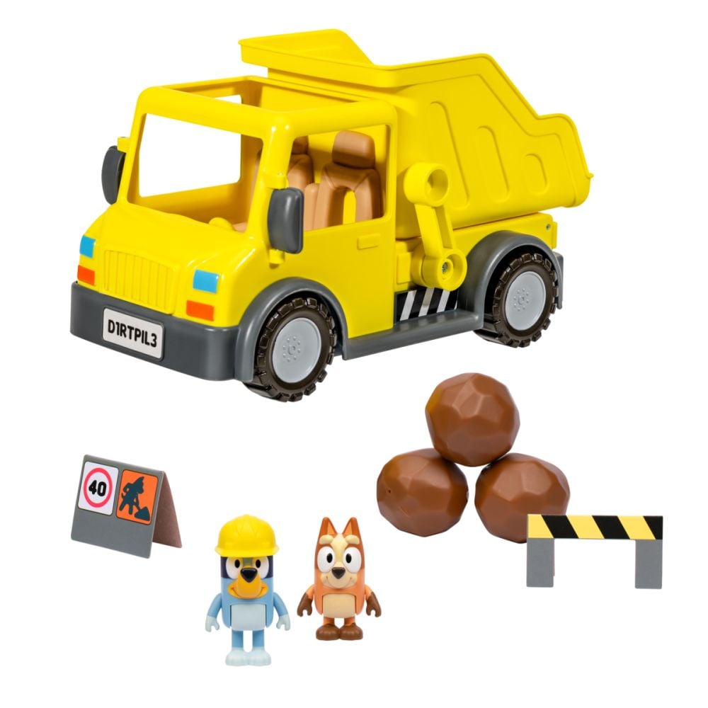 Set 2 figurine si basculanta, Bluey, Dump Truck