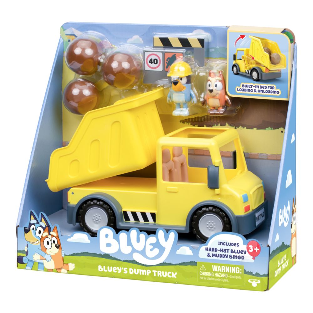 Set 2 figurine si basculanta, Bluey, Dump Truck