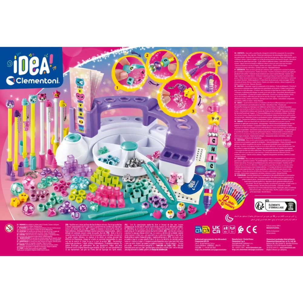 Set de creatie, Clementoni Idea, Pixuri cu mesaje