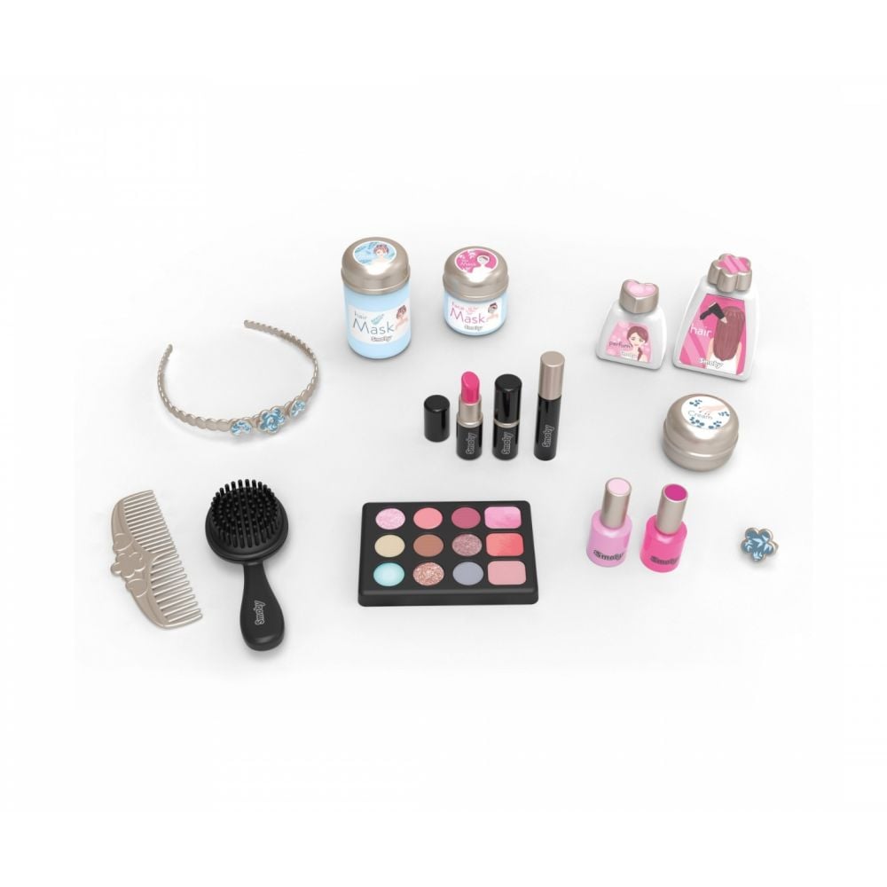 Masuta de machiaj,  Smoby, My Beauty Dressing, 15 accesorii