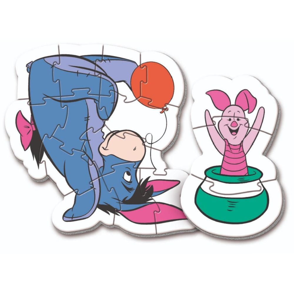 Puzzle 4 in 1, Clementoni, Winnie The Pooh, 3, 6, 9, 12 piese