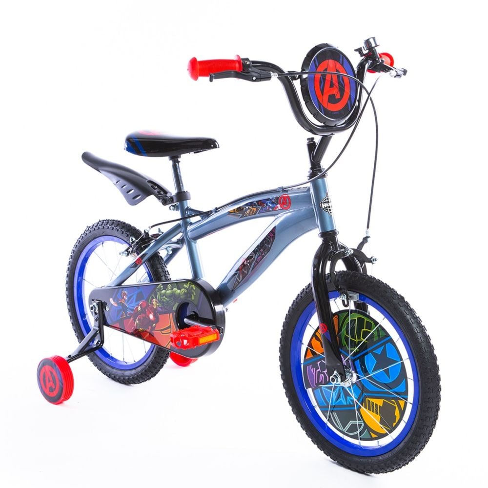 Bicicleta cu roti ajutatoare, Huffy, Marvel Avengers, 16 inch