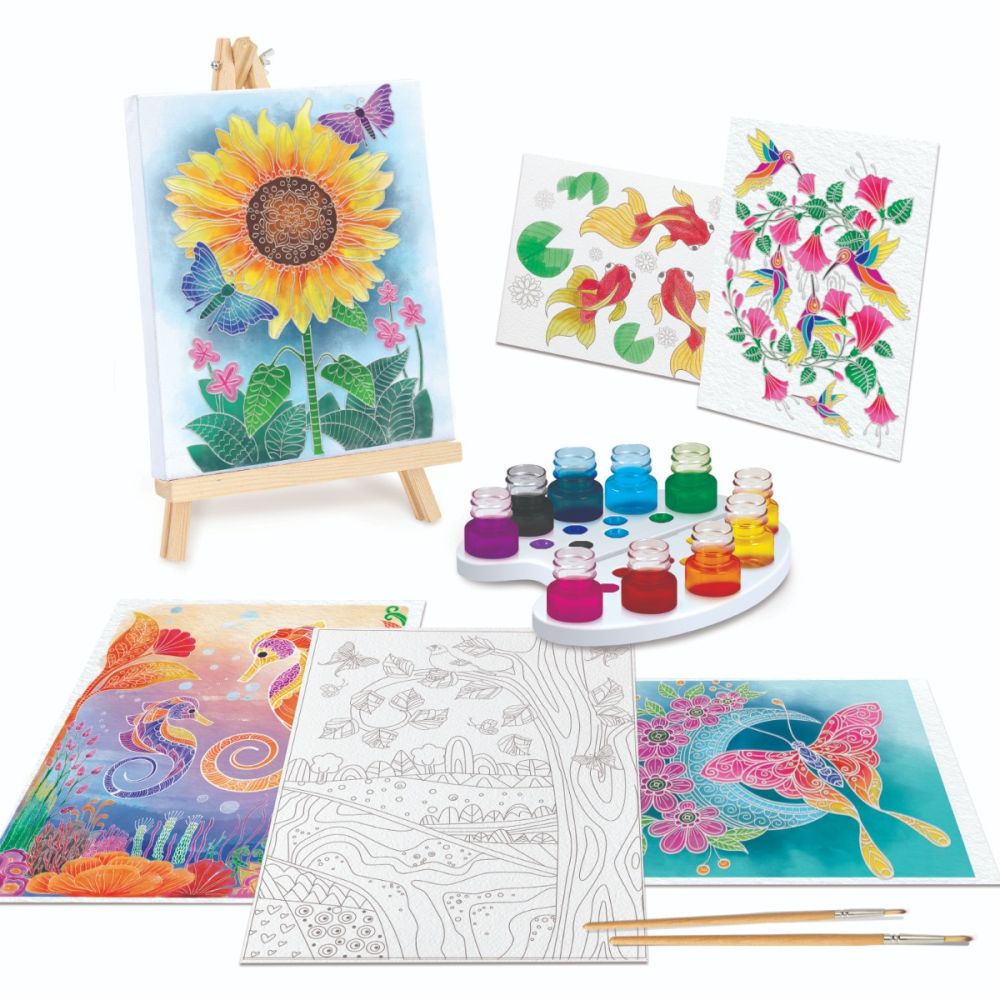 Set de pictura, Happi Hobbi, Atelierul de pictura, Aquarelle, Floarea Soarelui