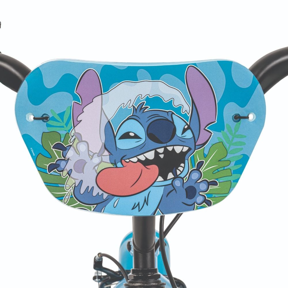 Bicicleta cu roti ajutatoare, Huffy, Disney Stitch, 12 inch, Blue