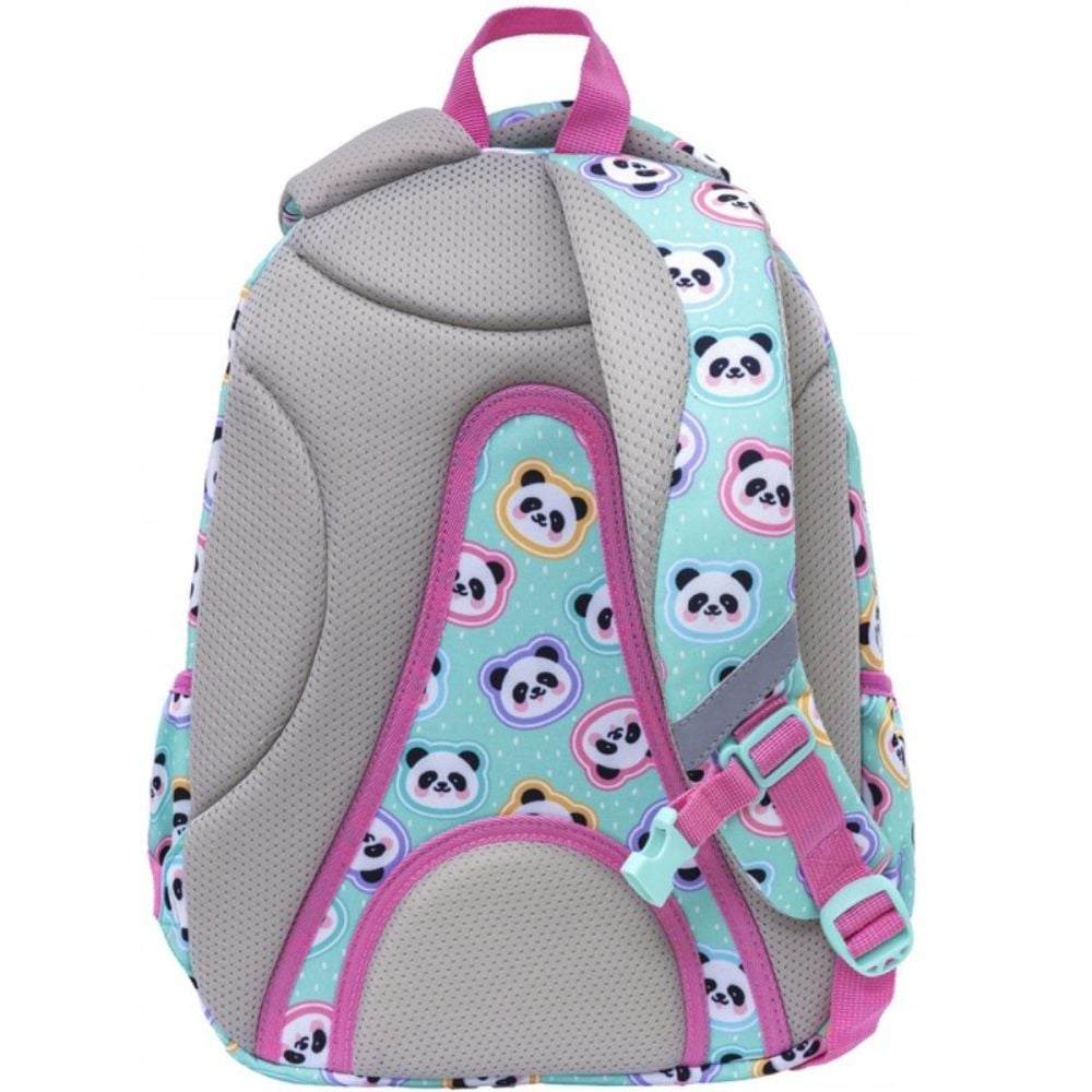 Ghiozdan cu 3 compartimente, AstraBag, Panda