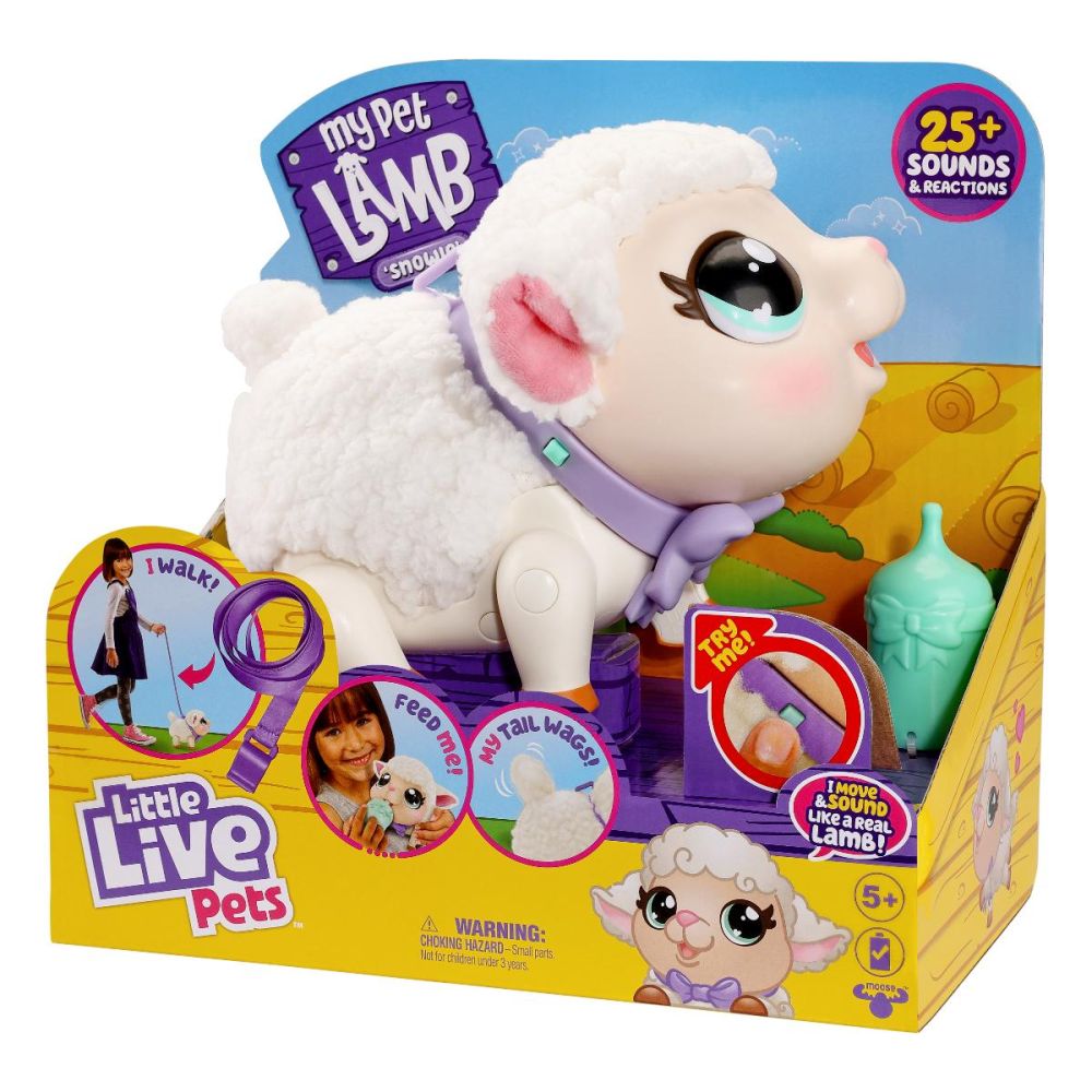 Jucarie interactiva, Little Live Pets, Mielul Snowie