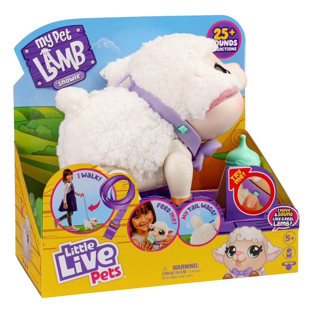 Jucarie interactiva, Little Live Pets, Mielul Snowie