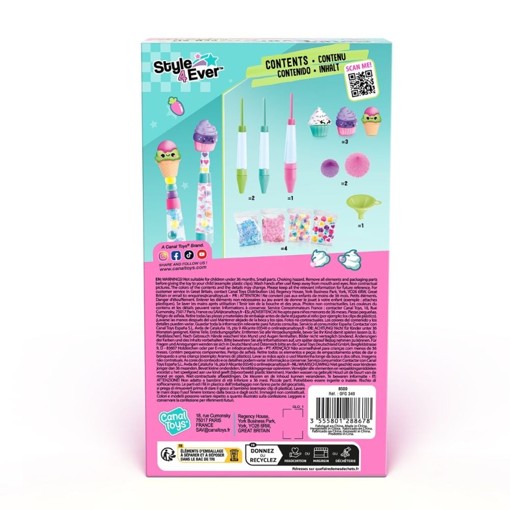 Set de creat 3 pixuri, Style 4 Ever, Yummy